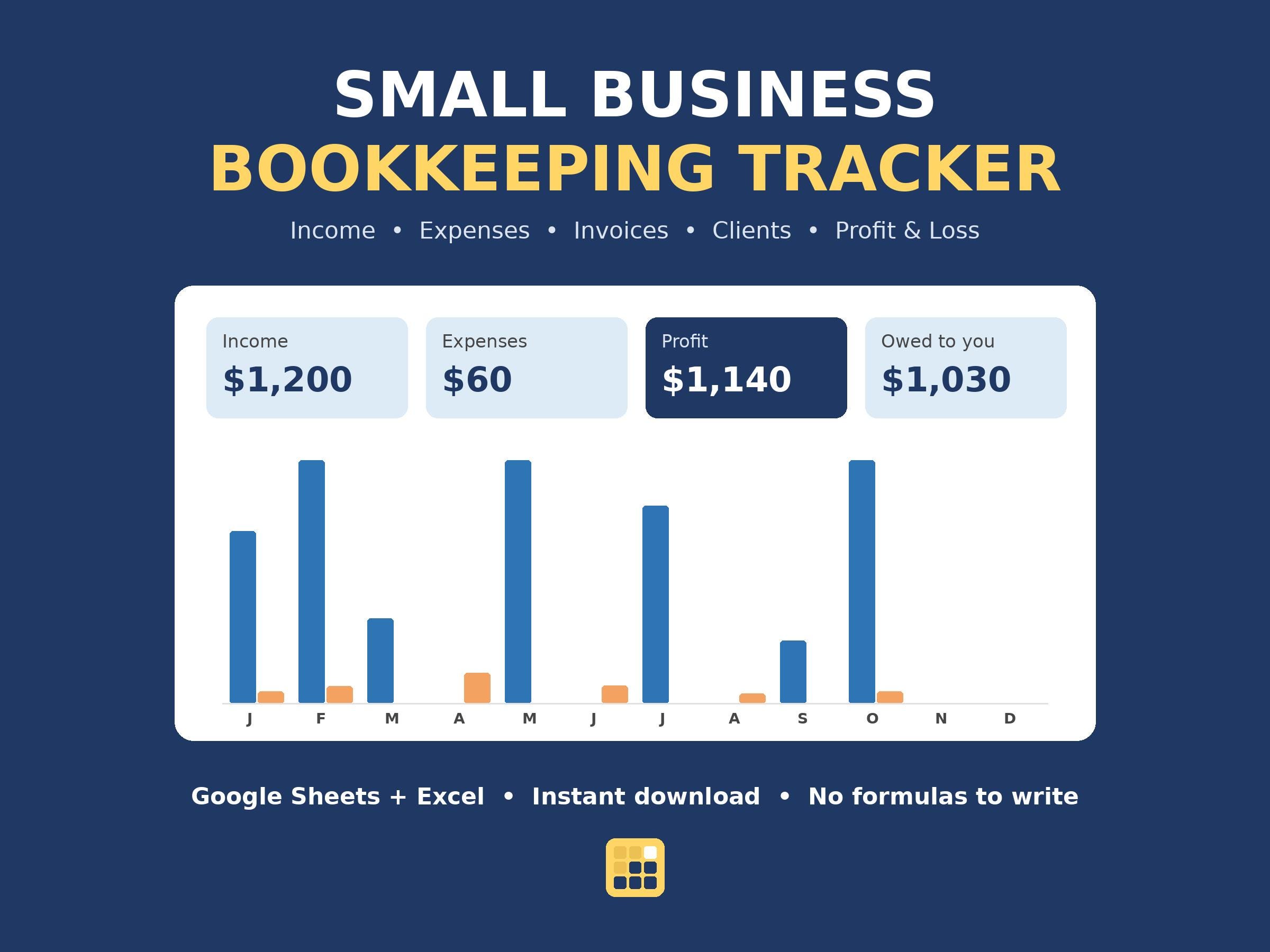 Small Business Bookkeeping Spreadsheet